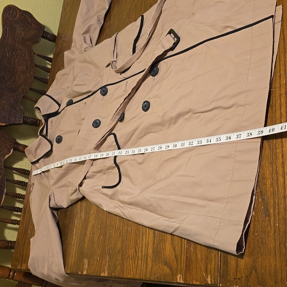 Worthington Trench Coat, Button Up Belted Collarard Womens XL - Picture 9 of 9